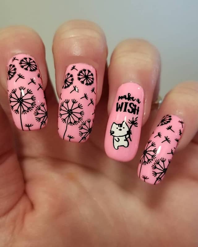 dandelion nail art stickers