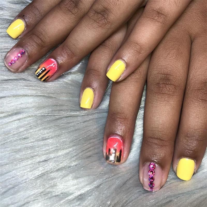 15 Sunset Nail Designs: Look Cool Any Time Of The Day