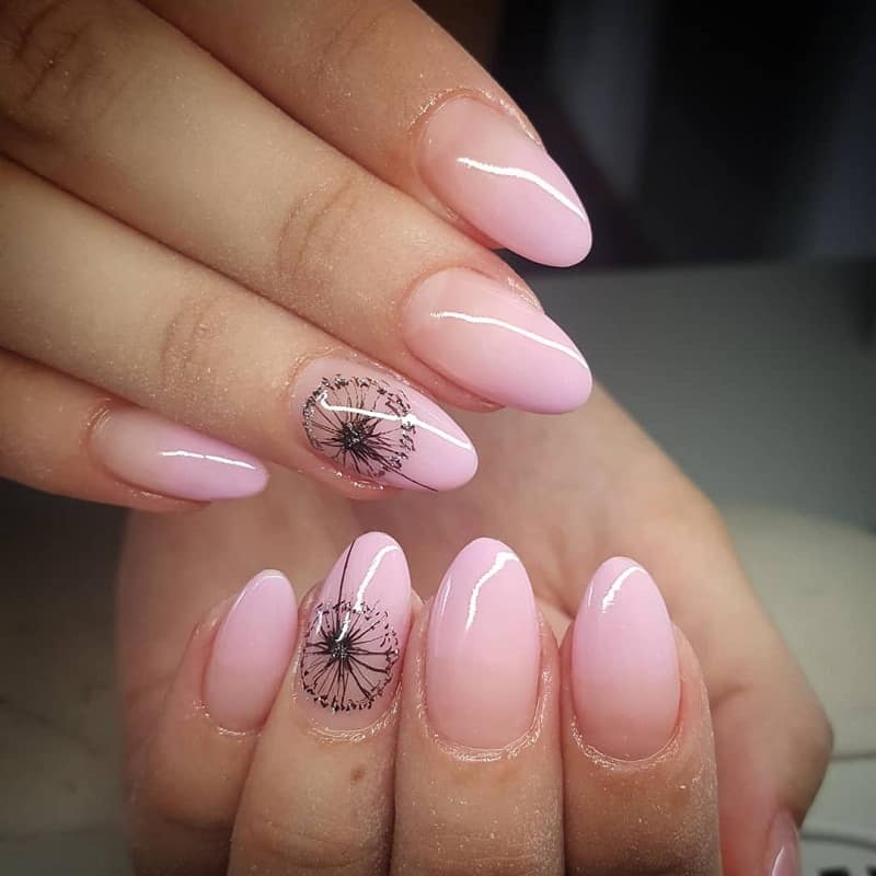 25 Dandelion Nail Art to Blow Your Wishes in The Breeze