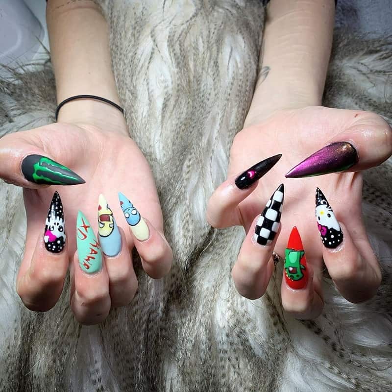 Top 35 Emo & Gothic Nails to Try NailDesignCode