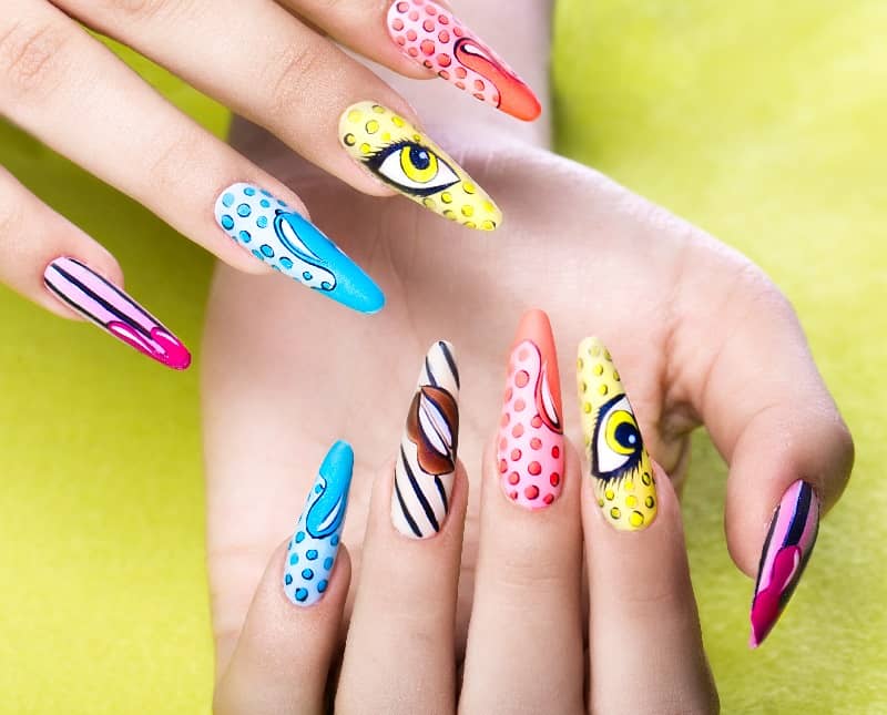 funky fall nails designs