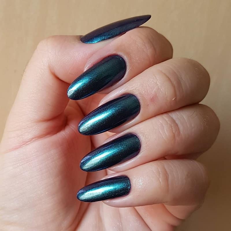 round acrylic long nails