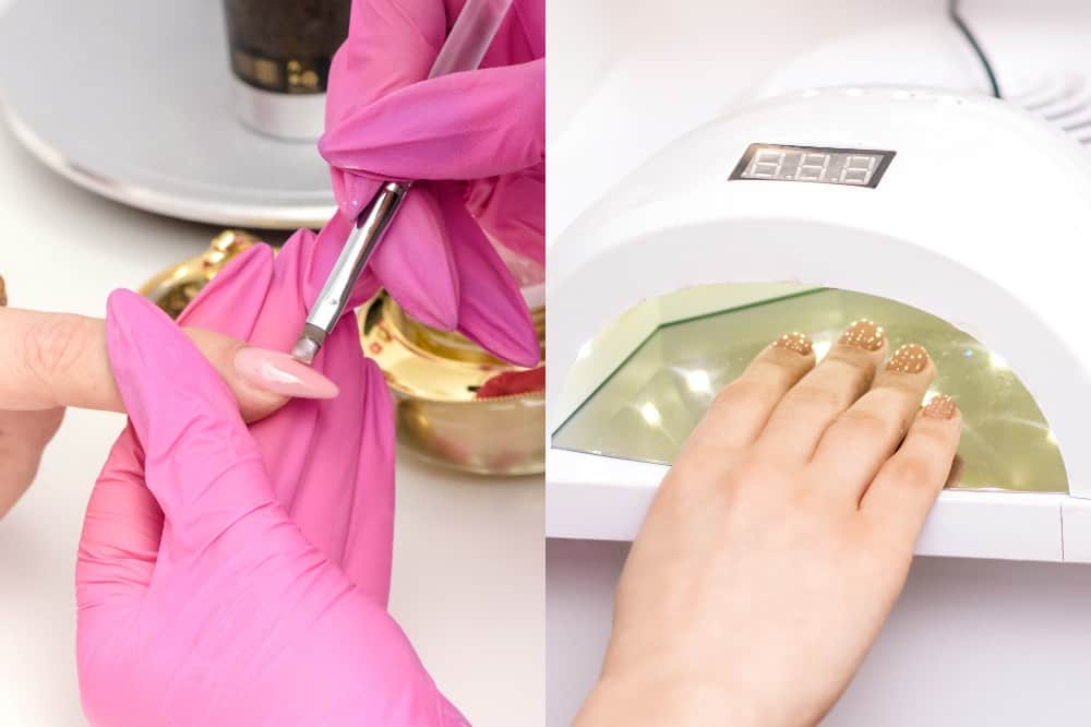 Applying Gel To Nails