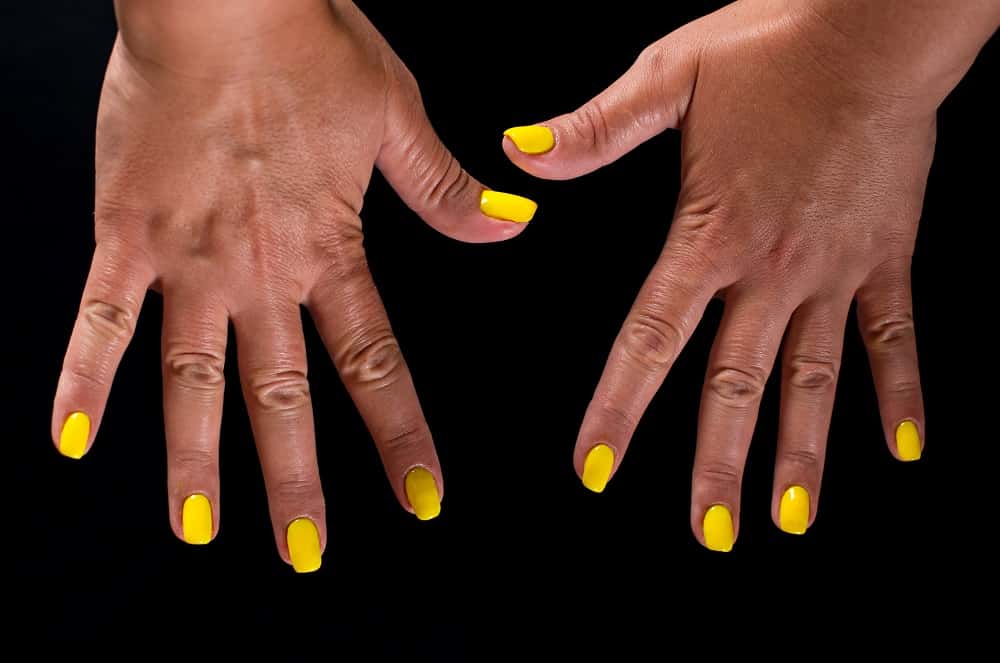 Citron Yellow Nail Color for Tan Skin