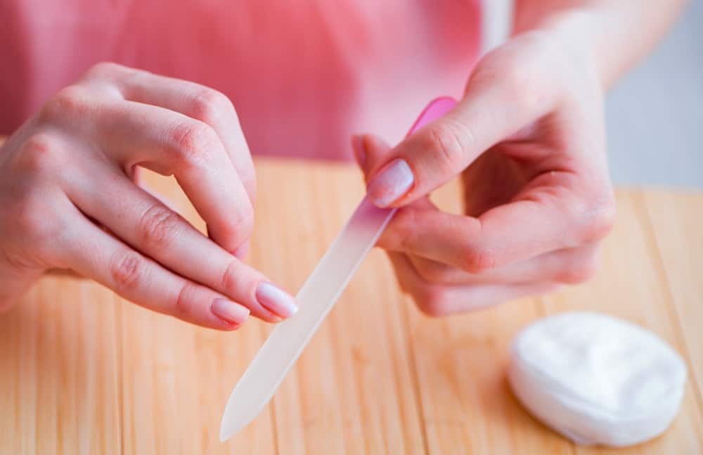 Filing Acrylic Nails