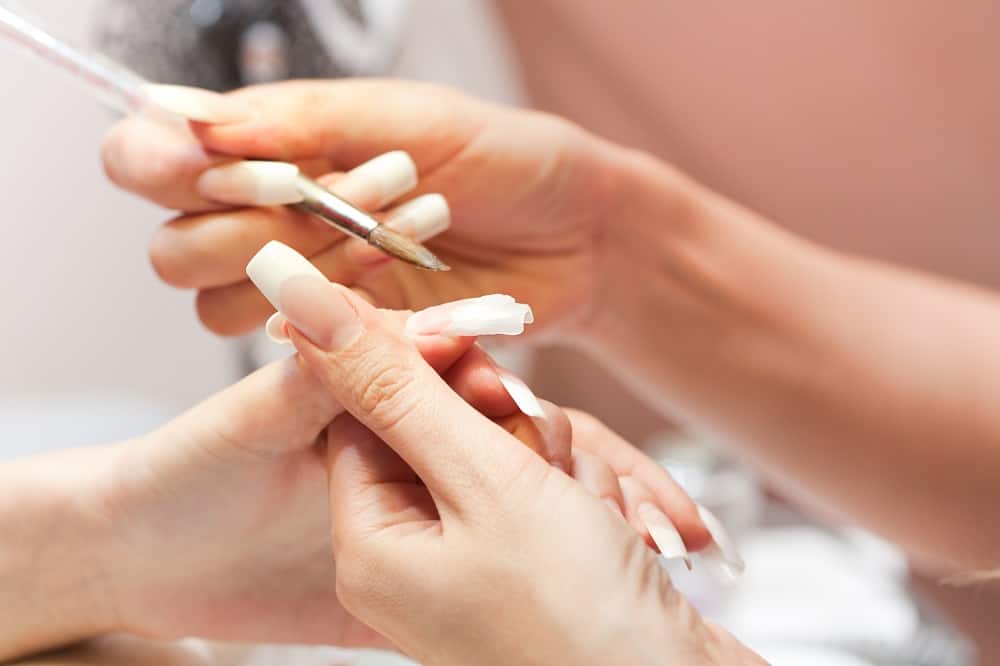 How to Avoid Clogged Acrylic Nail Brushes - Check Brushes While Applying Acrylic