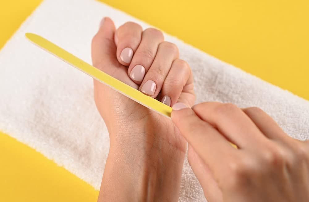 how to clean under nails - file nails