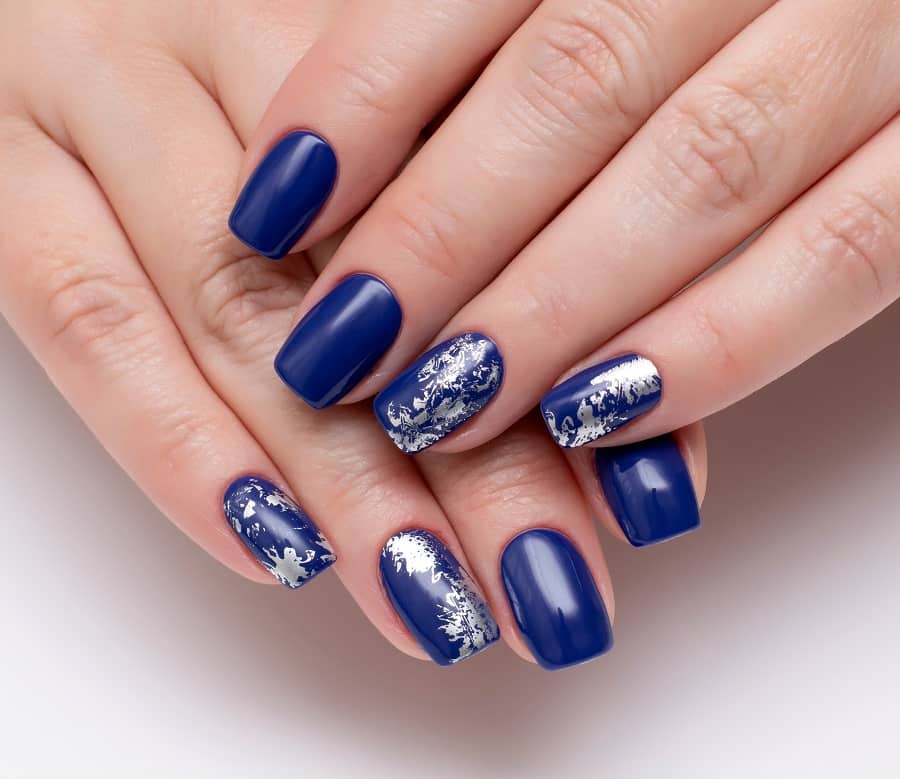 20 Cutest Blue and Silver Nail Designs for 2024 – NailDesignCode