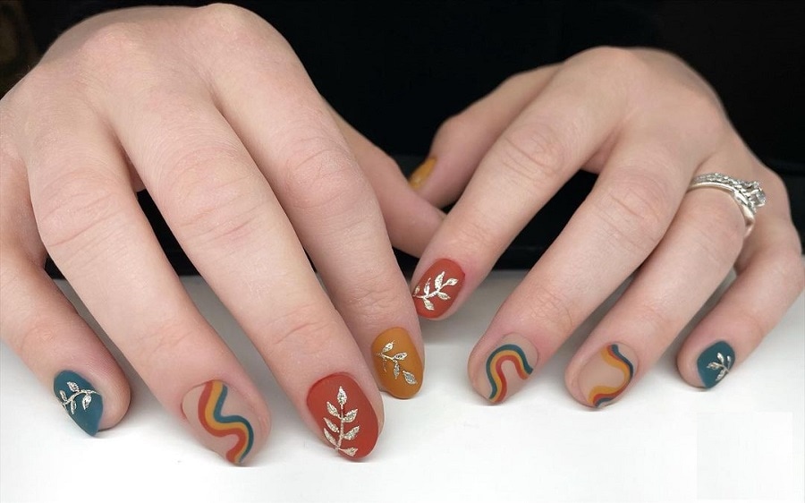 70s retro nails