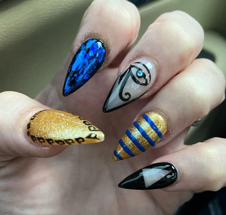 egyptian acrylic nails