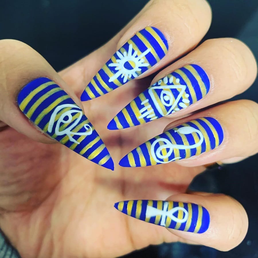 egyptian stiletto nails