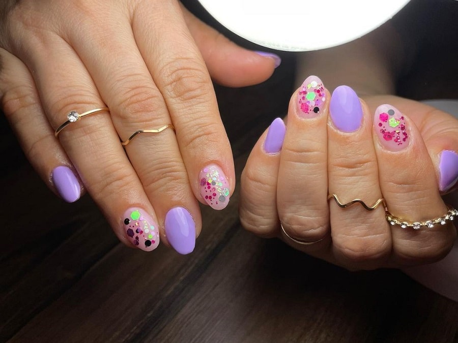 3. Lavender Nail Designs for Short Nails - wide 6