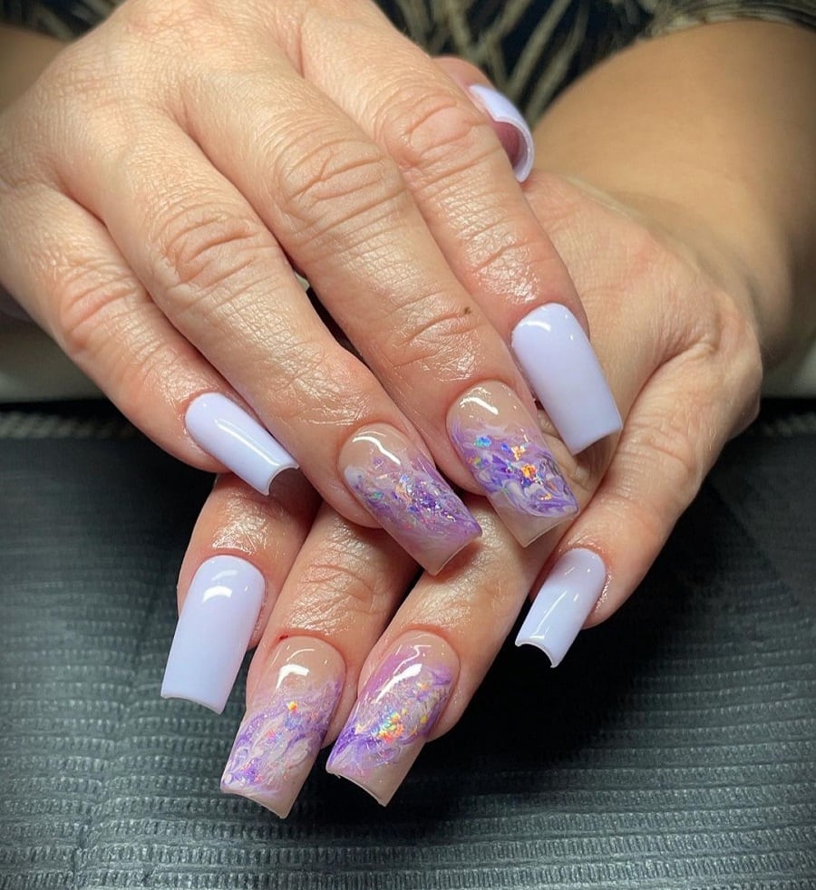 lavender spring nail designs