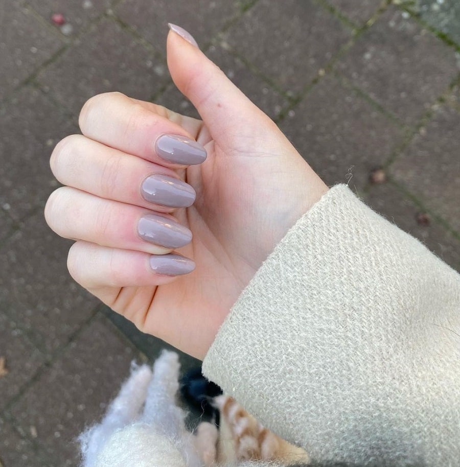 long taupe color nails