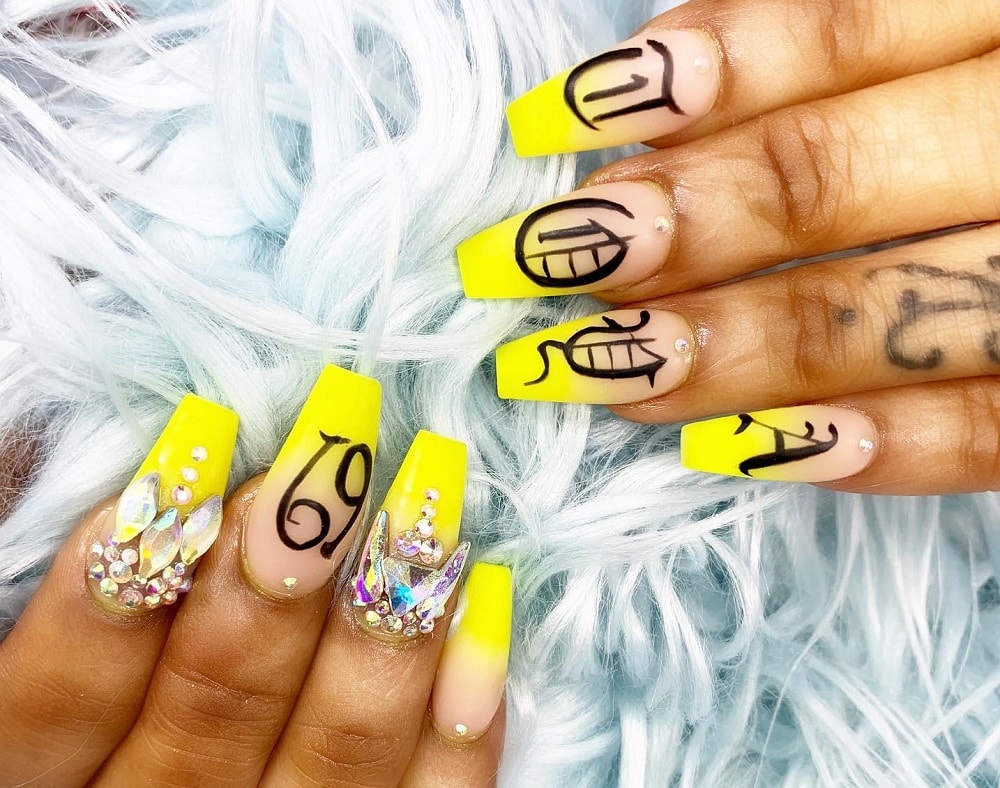 22 Neon Ombre Nail Designs That have the WOW factor