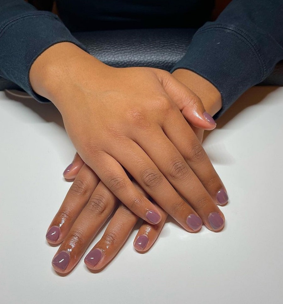 taupe purple nail color