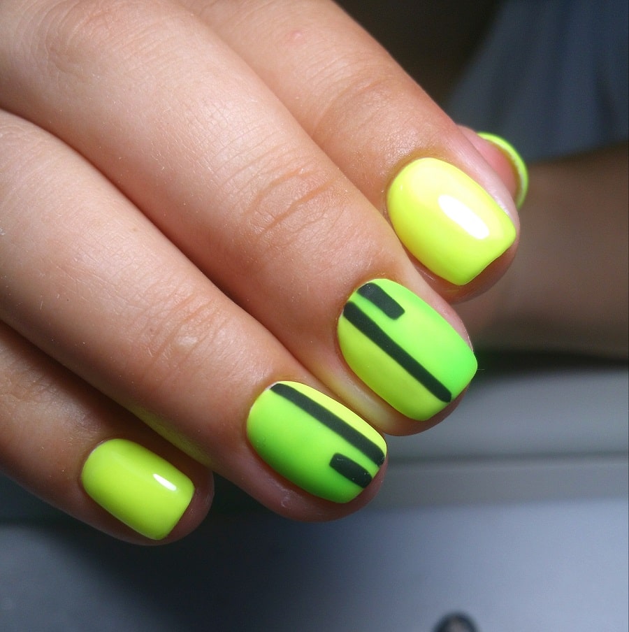 neon color nail polish for light skin